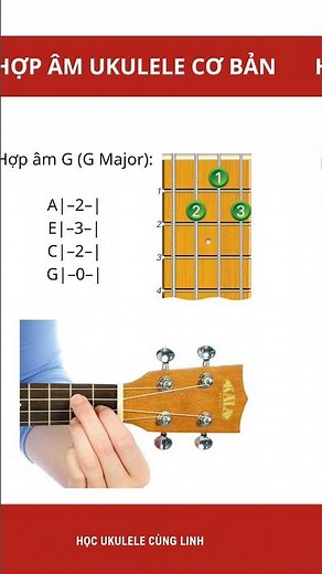 Hợp âm ukulele cơ bản (Học ukulele cùng Linh)