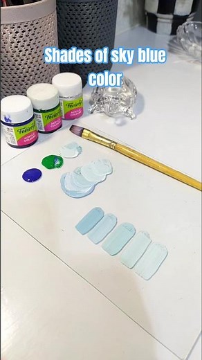 How to make sky blue color 💙✨#colormixing #youtubeshorts #shorts #skyblue