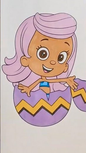 Molly Gets Her Easter Glow Up in This Timelapse #bubbleguppies #coloring #satisfying