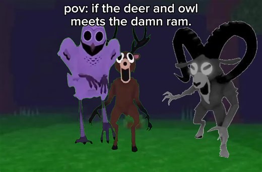 If Deer and Owl Met Goats: A Whimsical Encounter