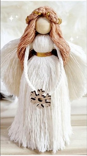 How to Make a Macrame Angel with Wings - Full tutorial on my channel ❤️