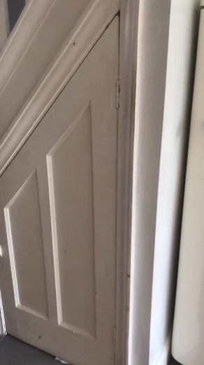 Making a home under the stairs for our puppy Poppy! End of day 1...stay tuned to see how this ends up #puppy#puppyhome#labrador