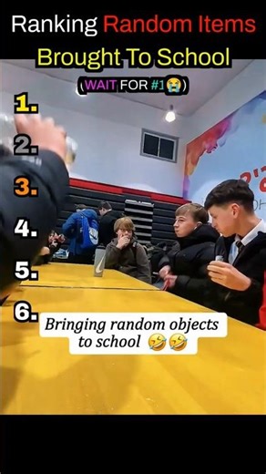 RANKING RANDOM ITEMS BROUGHT TO SCHOOL🤣😯#shorts