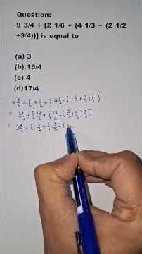 ssc math bracket solution #shorts