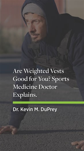 Wondering if weighted vests are right for your workout? Dr. Kevin M. DuPrey, sports medicine physician, breaks down the benefits, potential risks and how to safely incorporate them into your routine. Watch now to learn more! 🔗 Schedule an appointment with Dr. DuPrey online today: https://bit.ly/469jBVu | Main Line Health
