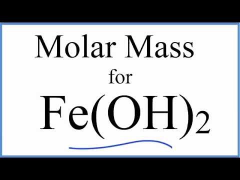 Molar Mass / Molecular Weight of Fe(OH)2: Iron (II) hydroxide