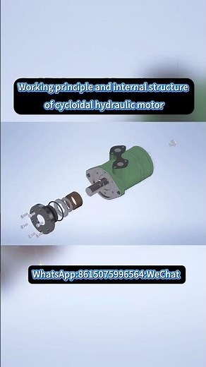 Cycloidal hydraulic motor working principle #construction machinery #hydraulic equipment #precision