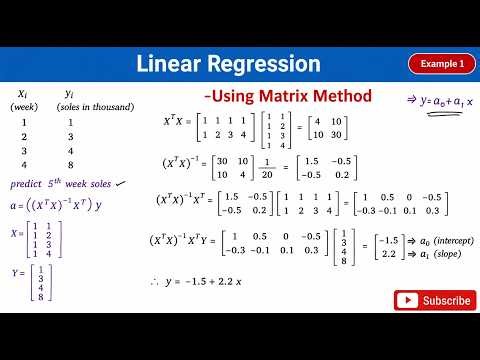 Linear Regression using matrix method problem | Machine Learning