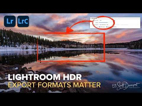 Lightroom HDR Editing Explained – Export Options