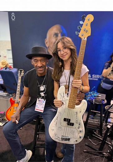 Marcus Miller Signed My Bass! ❤️🎶 #bassplayer