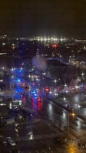 WATCH: A Paw Paw volunteer firefighter died after an incident with a downed power line caused by the ice storm. Later that night, police and fire crews from the area gathered to escort his body from Bronson ER to WMED. Read more: https://bit.ly/3IOe8sM | FOX 17