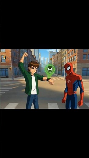 BEN 10 TURNED INTO VENOM?! 😳🔥 (BENOM UNLEASHED) #spiderman #cartoon #vsbattle