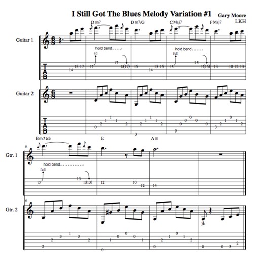 Blues Guitar Lesson: Gary Moore's "Still Got the Blues"