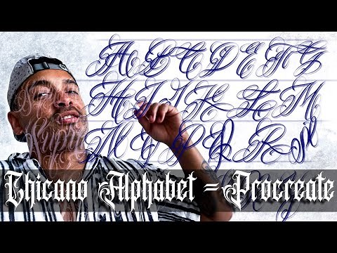 I create a Chicano Alphabet in 15 minutes on Procreate (FREE DOWNLOAD)