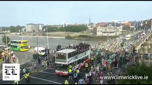 45K views · 1.1K reactions | The open top bus carrying the All-Ireland champions has crossed the river Shannon #LuimneachAbú #threeinarow | Limerick Leader | Facebook