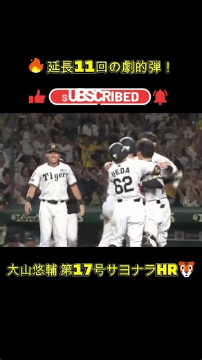 🔥【劇的サヨナラ弾】大山悠輔が延長11回に第17号！阪神が劇的勝利⚾🐯｜2026/9/21 T－DB