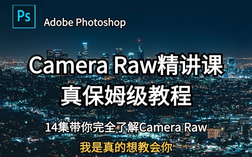 【调色精讲系列】Camera Raw精讲课程，真保姆级教学，细节和工具全讲解，你离调色大师的距离，真的只差一个视频