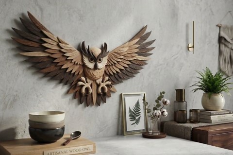 Owl Intarsia Pattern PDF – Detailed Scroll Saw Wood Working Plan for Display Piece - Etsy