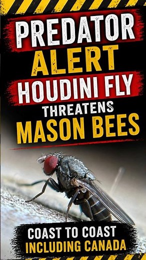 MASON BEE PREDATOR ALERT! Invasive Houdini Fly is Spreading Across North America #rentmasonbees