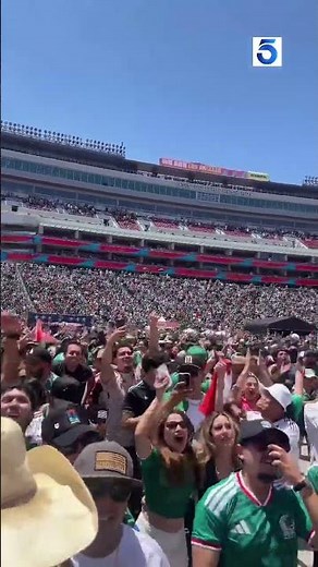 L.A. Coliseum crowd goes wild after Mexico scores World Cup goal
