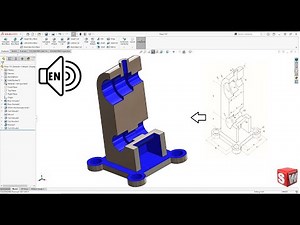 SolidWorks Tutorial 2024! Exercise 114! Revolved Cut step by step! Learn from Home! :D