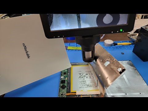 Remarkable 2: Not charging issue found after power button damage issue repaired. Bad chip replaced