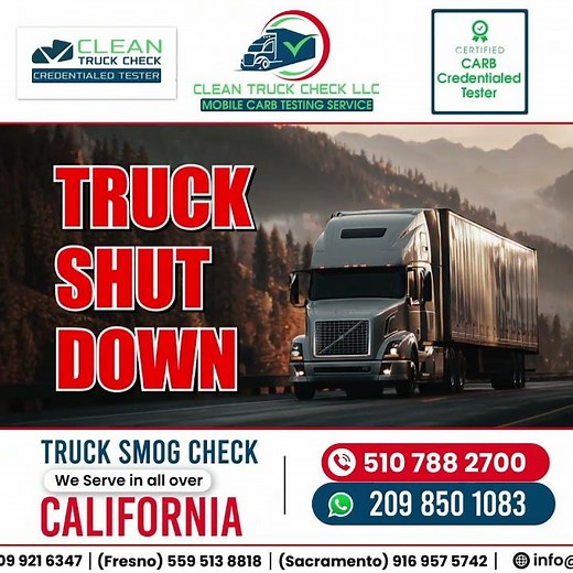 CARB Clean Truck Check California | Mobile Diesel Smog Check Service | Avoid Fines & Shutdown