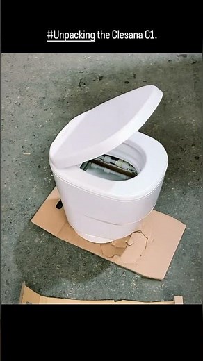 #short Here you can see the World´s first Welding-Toilet. Lets unpacking the Clesana C1. 🤩