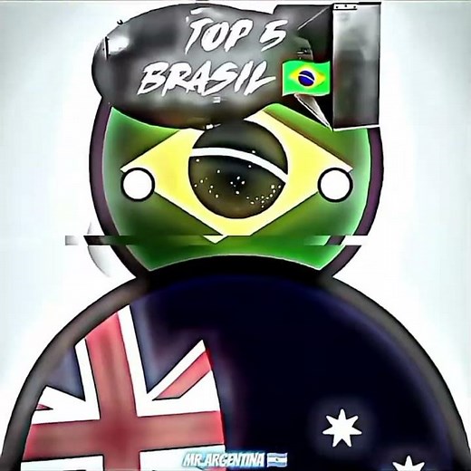 The largest countries in the world re-uploaded... #countryballs #edit