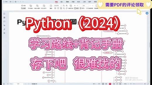 Python2024最新学习路线以及背记手册，存下吧，很难找的，千万不要错过了！！！