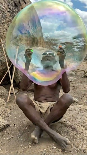 SHOCKING! Hadzabe Man Floats on Giant Bubble 😱🎈 | Fun Tribal Moment
