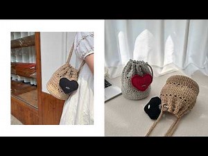 crochet bucket bag（any size tutorial) | crochet bag for beginner