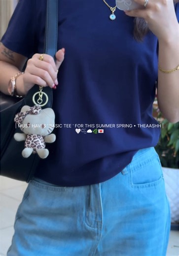 𝐌𝐮𝐬𝐭 𝐡𝐚𝐯𝐞𝐬 ’ 𝐁𝐚𝐬𝐢𝐜 𝐭𝐞𝐞𝐬 ’ 𝐭𝐡𝐢𝐬 𝐬𝐮𝐦𝐦𝐞𝐫 💌 #theaashh #summerspring #fitoftheday #basictee #denim #smallbusiness #nepalibusiness #birtamode #shopnow #fypシ゚