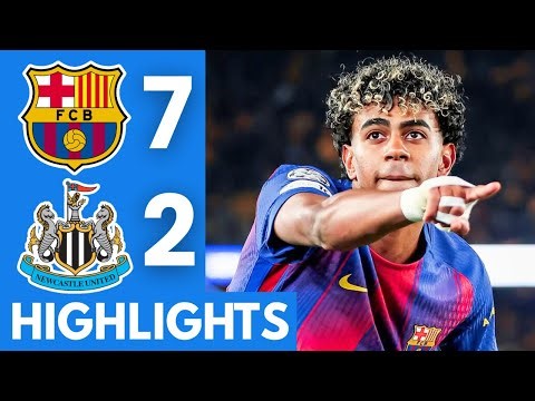 Barcelona vs Newcastle United Highlights | UEFA Champions League 2026
