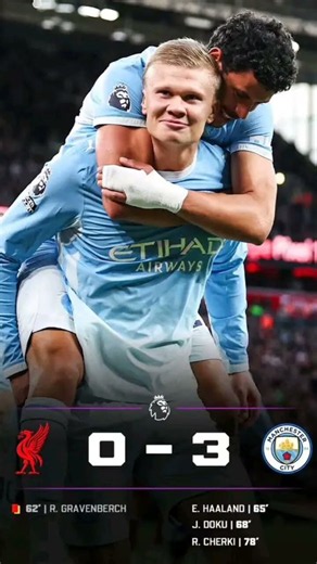 🚨 𝐒𝐌𝐀𝐒𝐇𝐄𝐃: Man City DESTROY Liverpool 0-3 At Anfield With 10-Men! 🔵💥