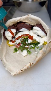 Loaded Falafel Pita Wrap! 😮‍💨🥙🧆 | Foody Fetish