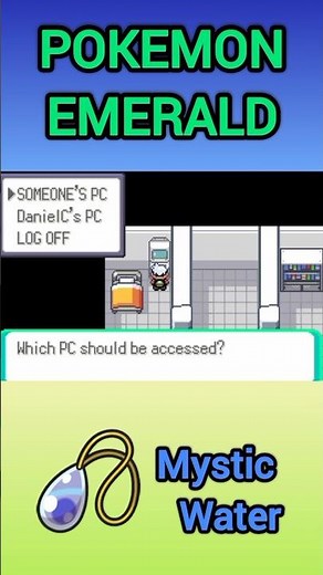 Mystic Water em Pokemon Emerald Onde achar?