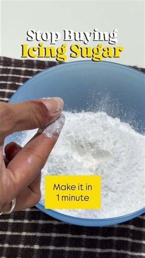 Stop Buying Icing Sugar! Make It at Home in 1 Minute 🤍