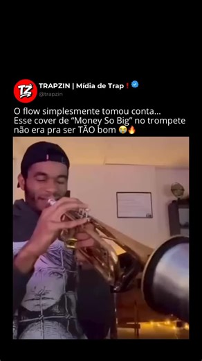TRAPZIN | Mídia de Trap❗️ on Instagram: "Já vi esse vídeo umas 20 vezes, ABSURDO‼️🔥 — Siga @trapzin para mais conteúdos ✅ Credits: @ant.thedude_ #cover #rap #trap #hiphop #trumpet"