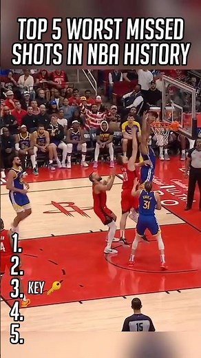 Top 5 Worst missed shots In NBA HISTORY!!