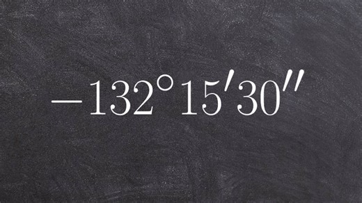 Pre-calculus - Converting an angle from minutes and seconds to decimals - Math tips and tricks