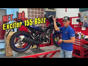 Test ride Ex155 65zz with original exhaust and original rim of an elderly person who is passionat...