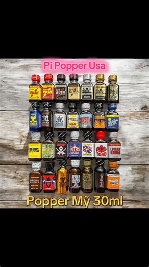 RT @pipopper_auth: 🌟Pi vẫn ship hàng xuyên Lễ phục vụ các đồng zâm nhé. Popper nhập Mỹ 10ml - 30ml và nội địa Trung 10ml-60ml hơn 80 loại s…