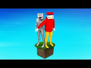 Minecraft, aber überleben auf NUR 1 REALISTISCHER BLOCK!