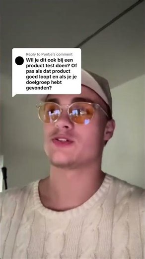 basicly je wilt testen of er vraag naar iets om vervolgens ‘branded’ creatives etc. te maken