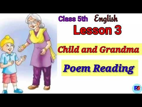 PSEB | Class 5th | Child and Grandma | Poem reading |Translation