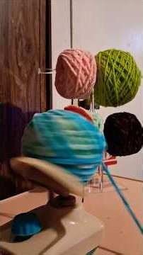 Winding up a little yarn. #winding #yarn #fun #amigurumi #crochet #cute #rainbow #yarnspinner