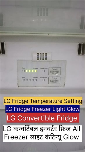 LG Fridge Temperature Setting | LG Fridge Freezer Light Glow | LG Convertible Fridge |