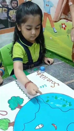 Happy Earth Day ||First Step Playway and Nursery school #school #kids
