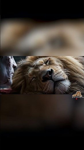 ⚡🦁 Frankenstein’s Monster Cleans The Relaxing Lion’s Claws 🧪⚡ ASMR Bliss | Veo 3 Short